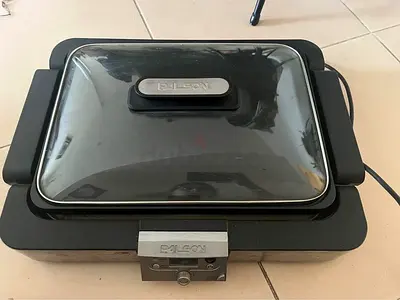 Palson Electric Grill / Griddle with Glass Lid - Good Condition
