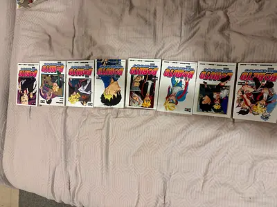 Collection of 8 Naruto Manga Volumes (English paperback)