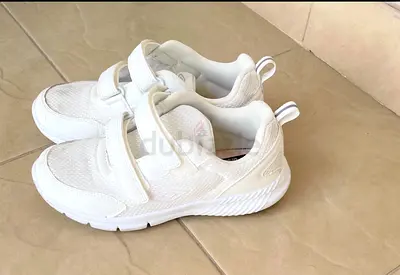 BRANDED White Kids Running Shoes with Velcro Straps