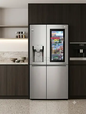 LG InstaView Side-by-Side Refrigerator Freezer – Like New Condition