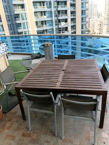 Garden table with 6 chairs