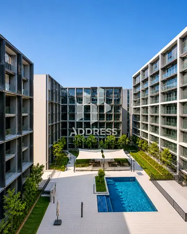 1-Bedroom Apartment for Sale in Nasaq 4, Aljada | Pool View | AED 850,000