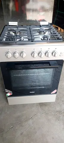 Haier Gas Cooking Range 4 Burner with Fan Oven Size 60 By 60 C.m HCR6060GTD1