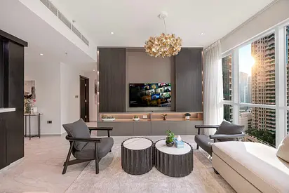 2BR Apartment with Burj Khalifa View & Balcony