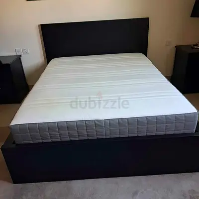 Ikea Queen size bed with mattress available in perfect condition