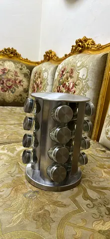 16 - Jar Revolving Countertop Spice Tower, Carousel Seasoning Storage Organization for Home & Kitche