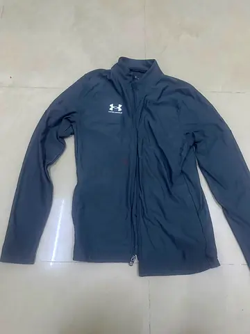 Under Armour Men's Fitted Full-Zip Track Jacket (Size Medium, Charcoal Grey)
