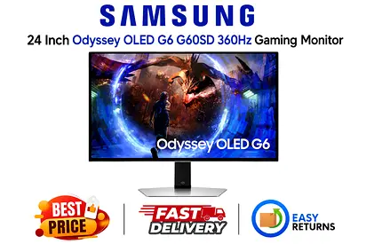 Samsung 27" Odyssey OLED G6 G60SD 360Hz Gaming Monitor - Original Box, Accessories - FREE DELIVERY