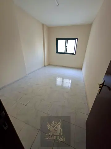 For rent in Al Majaz 2 Sharjah one bedroom apartment with living room one bathroom central AC and b