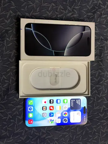iPhone 16 pro max, Physical Sim White 256gb.