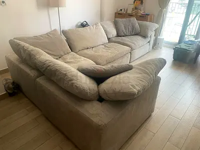 Modular feather filled pan Emirates pianca sofa