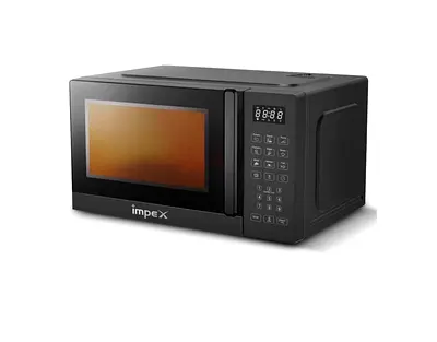 Impex Black Microwave Oven - Compact Countertop 20L (Good Condition)
