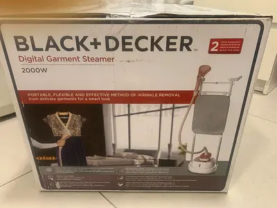 Best price Black+Decker 2000W 6 Stage Digital Garment Steamer with Ironing model#GSTD2050-B5