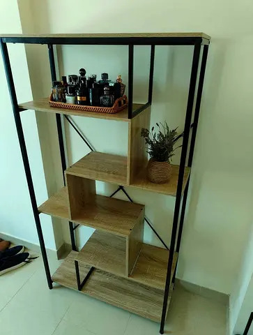 Wooden & Metal bookshelf