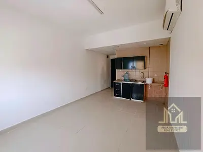 Spacious studio available yearly unfurnished for family ready to move big size studio neat and clean