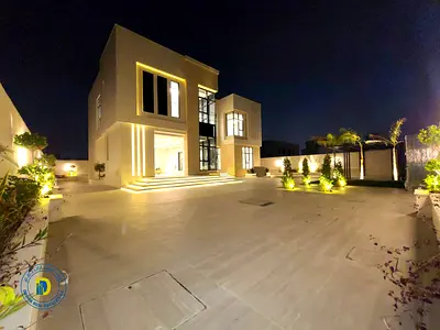luxurious 6BR villa with pool and roof , including electricity and water, AC in Al Yasmin. Freehold. Bank financing