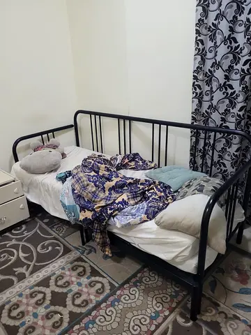 Sofa cum bed ......Black Metal Daybed Frame with Side Rails - Single/Small Double