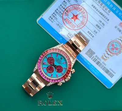 Rolex_(mens) Moissanite Diamond 💎 Supr clone Quality  Waterproof 💯 Sapphire crystal💎 Original box