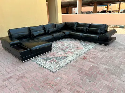 Real Leather Marina Home U Shape Sofa Perfect Condition