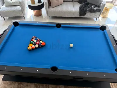 Pool Table Billiard + Air Hockey + Tennis Table