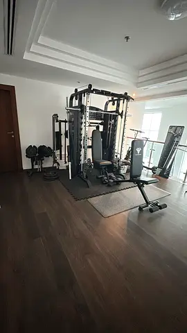 Multi-function Home Gym Smith Machine with Weight Plates and Bench