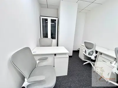 Furnished Office In Adidas Building(R308) | Burjuman | Free Dewa Chiller| Near Burjuman Metro| with Ejari | 30K for 4CHQS