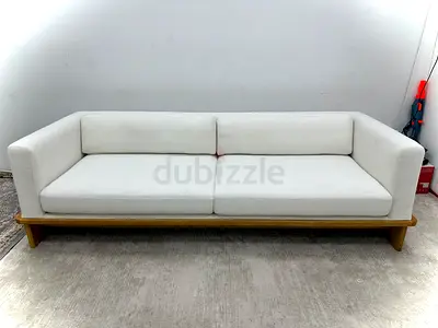 As perfect condition crate&barrel 3 seater sofa
