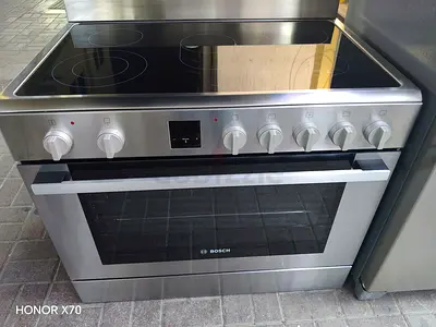 Bosch Stainless Steel Electric Cooker with Ceramic Hob and Oven