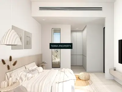 Elegant 1BR Seaview Apartment in Bayviews, Mina Al Arab