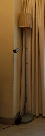 Beige Floor Lamp with Reading Light
