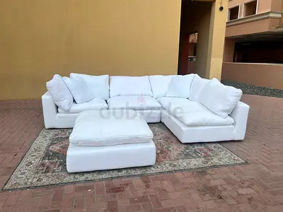 Modular Loom Collection sofa and footstool