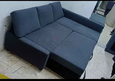 Modern Grey L-Shape Sofa Bed