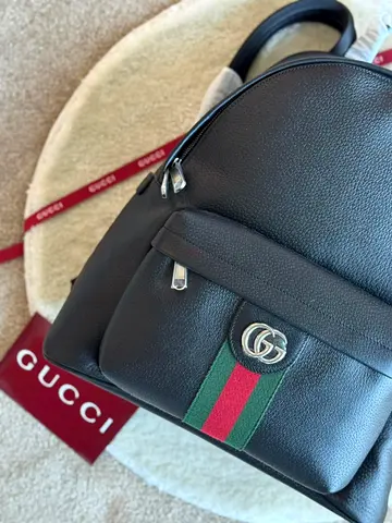 Gucci black leather