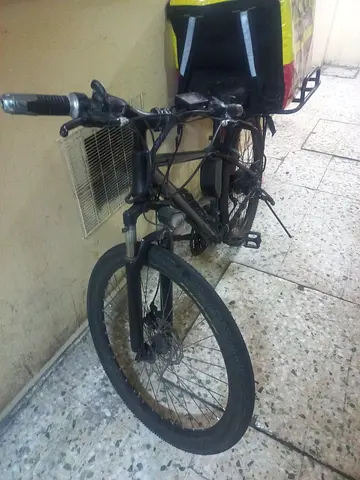 Used Mountain Bike with Delivery Rack - Good Working Condition