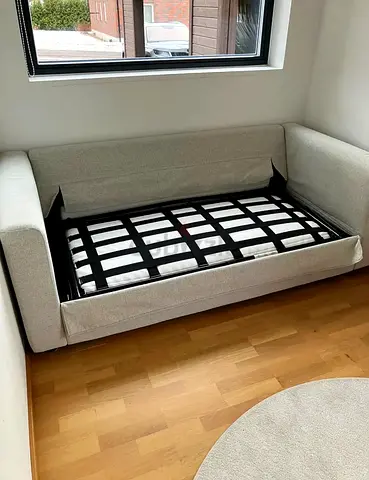 Grey Fabric Sleeper Sofa Bed Frame
