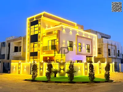 Luxury corner villa for sale with pool in Al Zahia - Ajman | On Sheikh Mohammed bin Zayed Road and behind the new stores Including registration and ow