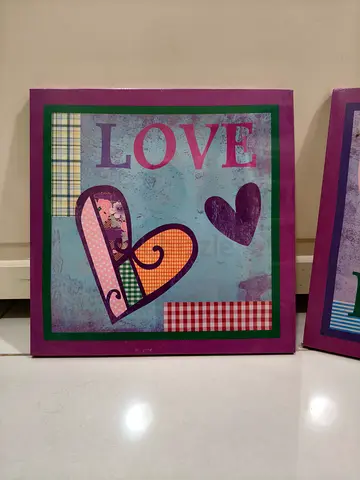 Wall art canvas room decor (set of 2)