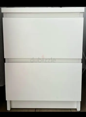 IKEA MALM 2-Drawer Chest / Nightstand – White