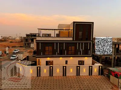 Villa for sale in Ajman, including registration, ownership, electricity, and water. Located in Al H