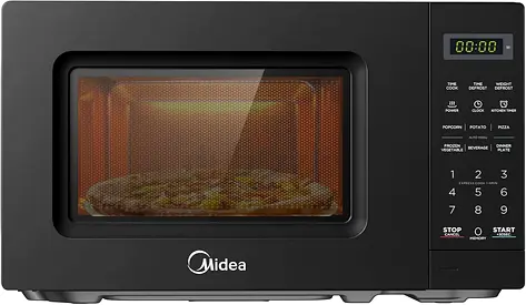 Midea EM721BK Countertop Microwave Oven - Good Condition
