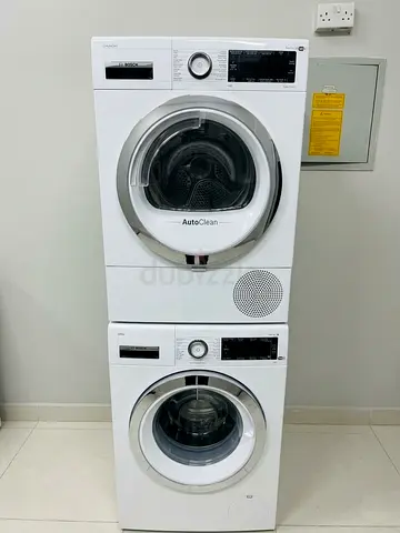 Bosch brand 9kg washer and 9kg dryer set