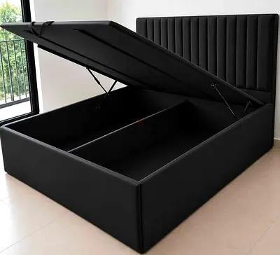 Brand New Hydraulic Storage King Size Bed Frame Available