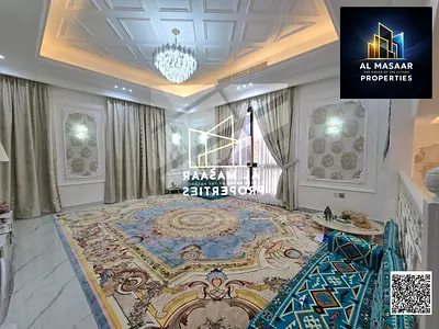 فيلا بالياسمين و طابقين وروف تكيف مركزي شامل كهرباء والمياة والمكيفات