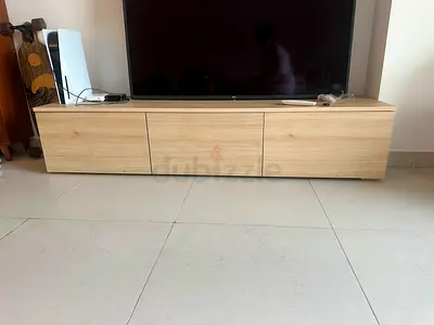 Tuka Light Oak TV Unit / Entertainment Cabinet with 3 Drawers