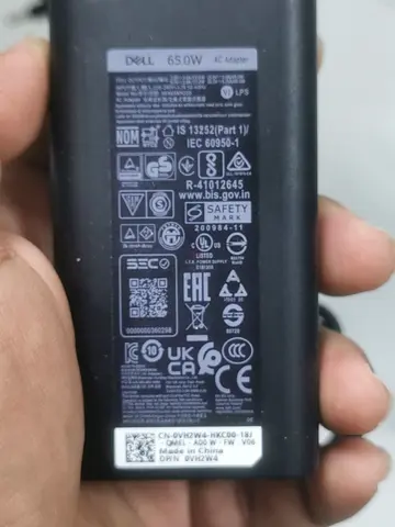 Dell 65W Original AC Adapter / Charger - Good Working Condition