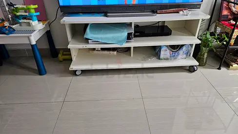 Ikea White low TV/entertainment cabinet with storage - good condition