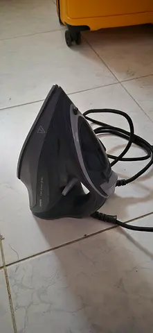 Used Electric Steam Iron - Black/Grey, Working Condition