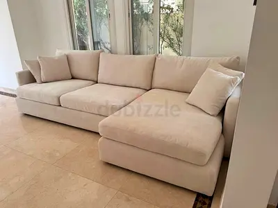 Perfect condition Crate&Barrel Feather filled sofa beige