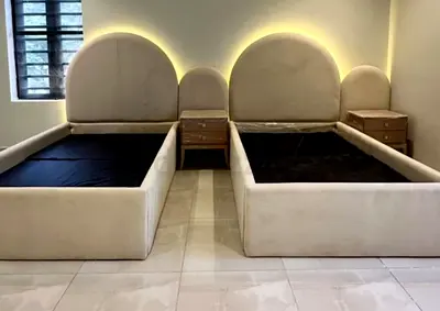 Brand New 90*200 single Bed set available with two side tables