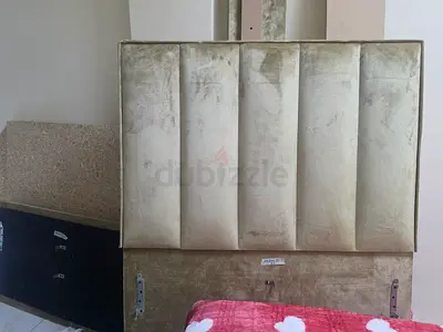 Upholstered Velvet Headboard - King Size, Gold